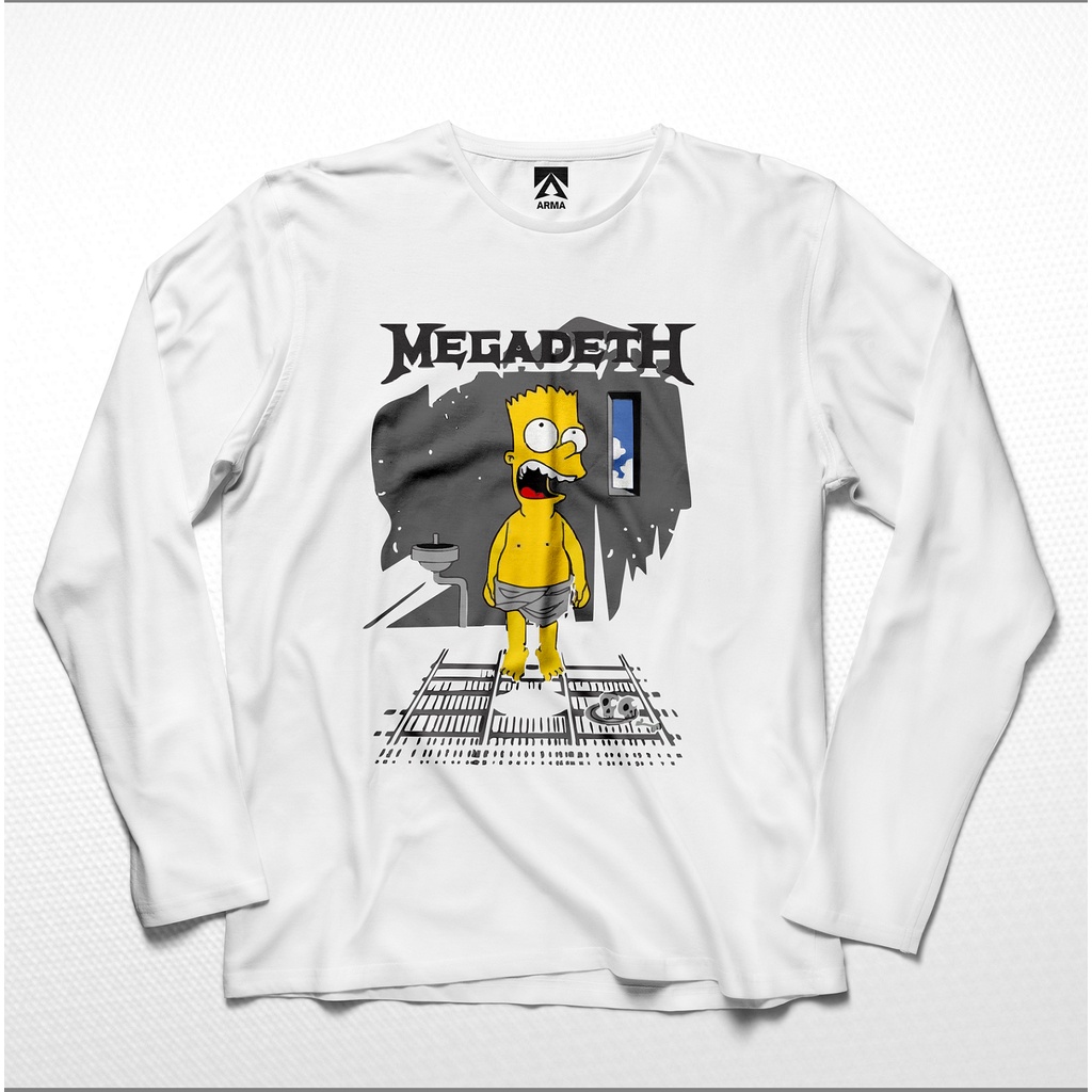 T-shirt Megadeth Simpsons - Coton - Expédié Des USA - Taille S à 5XL - Neuf étiqueté