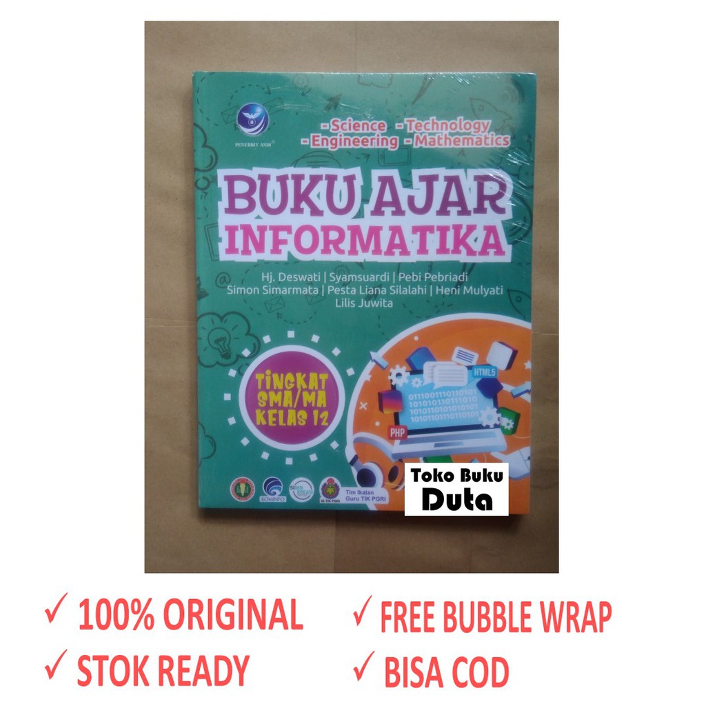 Jual Buku Ajar Informatika SMA/MA Kelas 12 | Shopee Indonesia