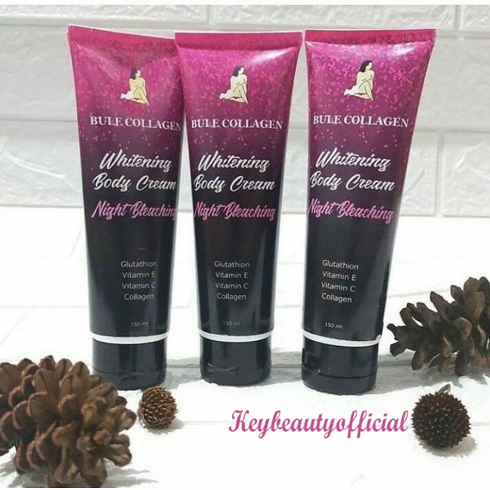 Jual Body Cream Bule Collagen / Bleaching night bule collagen Shopee