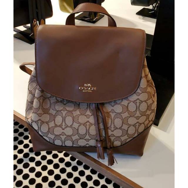 Coach outline best sale signature elle backpack