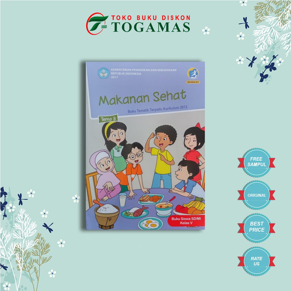 Jual Buku Tematik Terpadu Tema 3 Makanan Sehat Sd Mi Kelas V Kurikulum