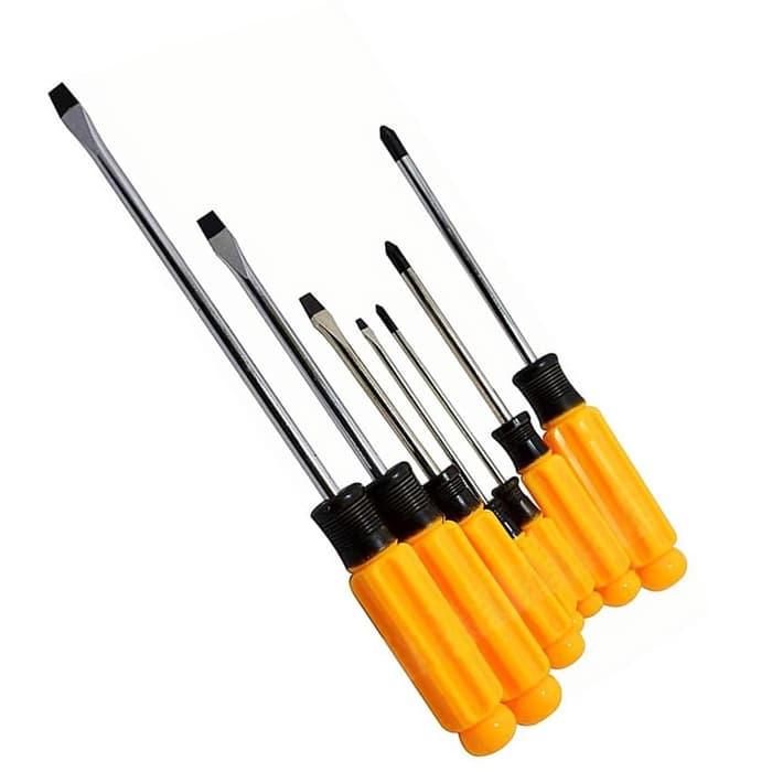Jual BWDO FATIK OBENG Serbaguna SET 7 PCS Kuning Tool Kit Plus Minus ...