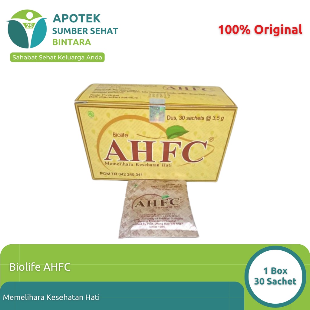 Jual Biolife AHFC Memelihara Fungsi Hati 1 Box 30 Sachet | Shopee Indonesia