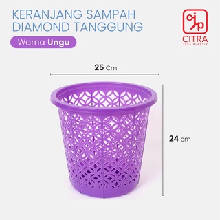 Jual Keranjang Sampah Plastik Tempat Sampah Besar Motif Diamond Shopee Indonesia