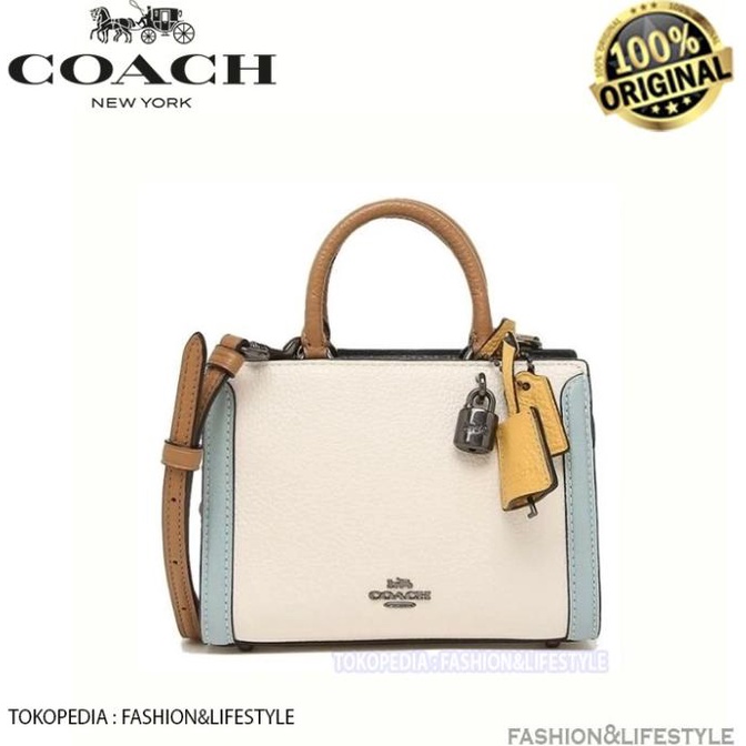 Jual COACH Micro Zoe Crossbody Bag In Colorblock ORIGINAL 100 COACH Shopee Indonesia