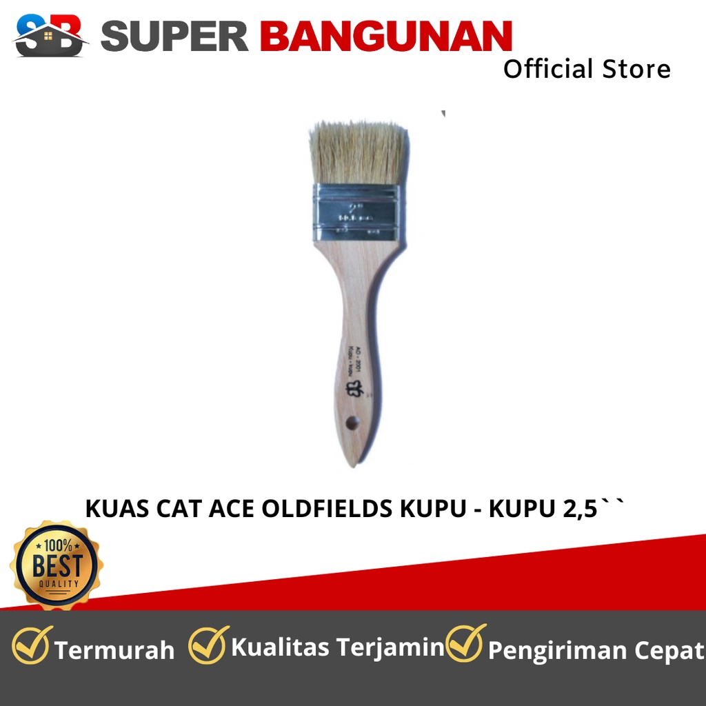 Jual Ace Oldfields Kuas Cat Kayu Besi Tembok Serba Guna Kupu Kupu