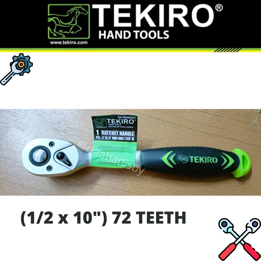 Jual (CEK UKURAN SBLM BELI) Ratchet Handle Gagang Sock Karet 1/4