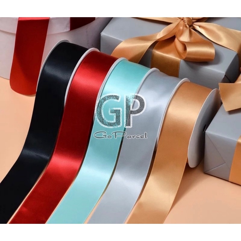 Jual ( 3 Meter ) PITA SATIN POLOS 25MM ( 1 INCH ) PITA SATEEN RIBBON ...