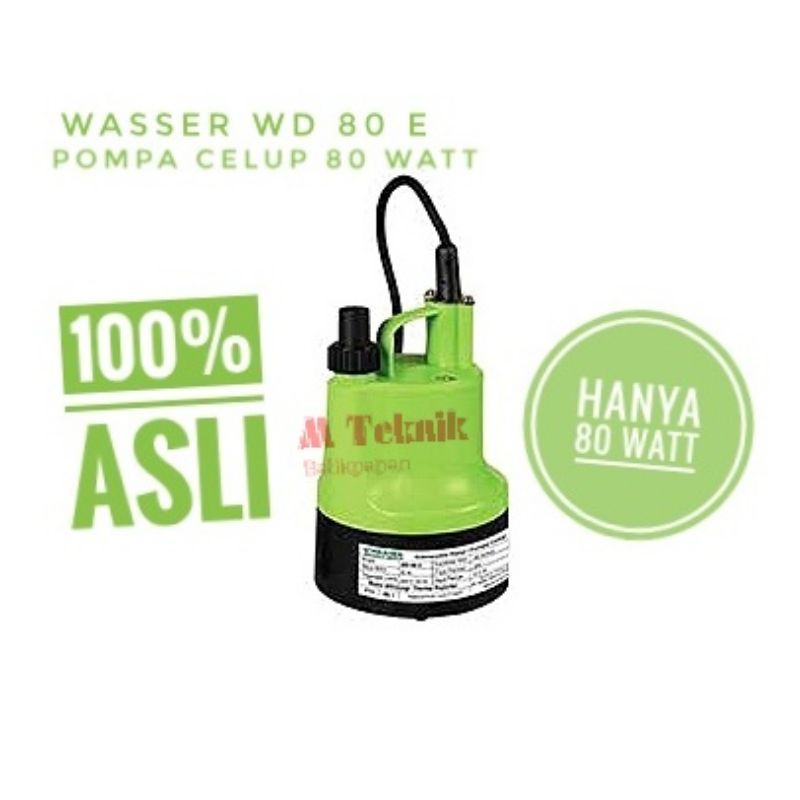 Jual Pompa Celup Kolam Wasser Wd 80 E Submersible Pump Wasser Wd80e