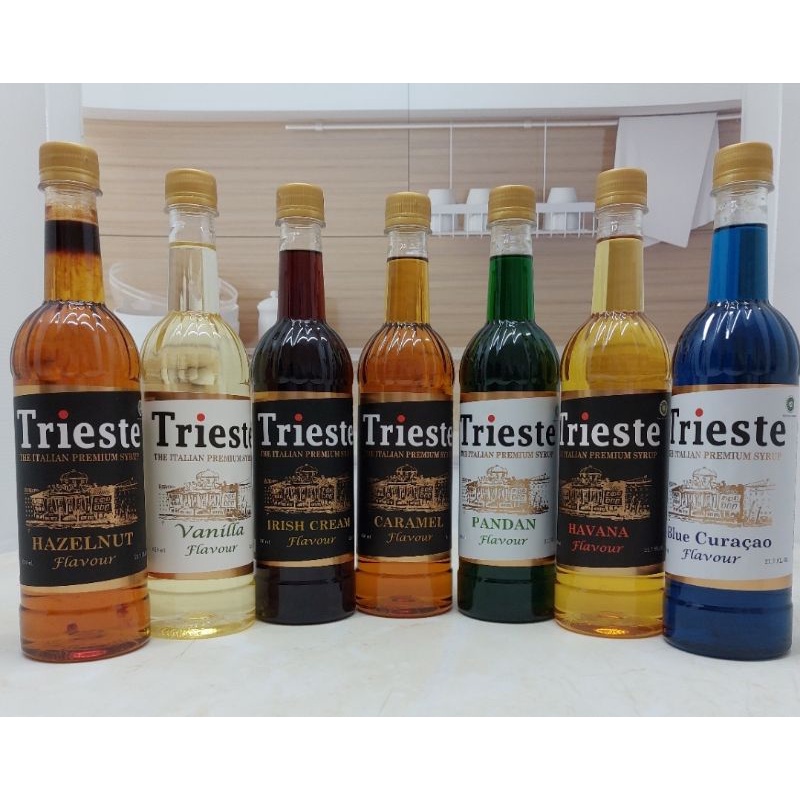 Jual Sirup Trieste Vanilla Hazenut Iris Havana Caramel Pandan ...