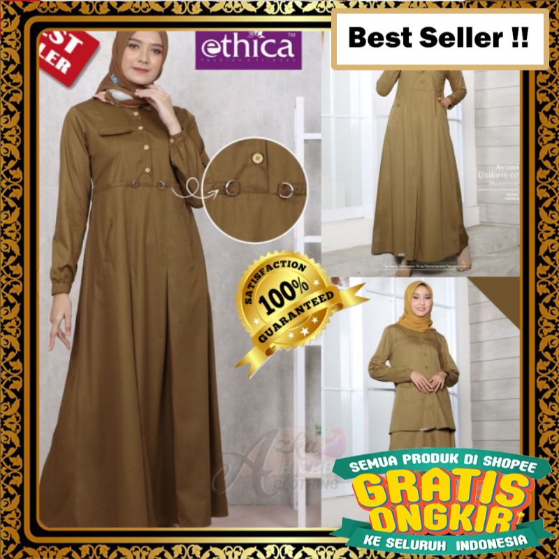 Jual Seragam Kantor Pdh Baru Dress Baju Gamis Wanita Ethica Ayumi