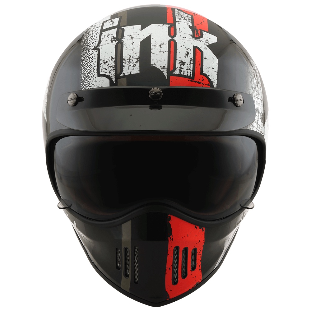 Jual HELM INK TROOPER THUNDER - BLACK/ORANGE FLUO | Shopee Indonesia