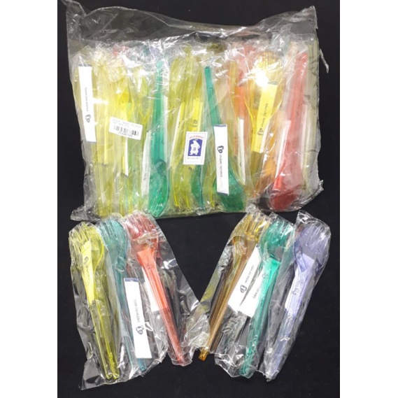 Jual SENDOK MAKAN PELANGI SET @50 PCS | Shopee Indonesia