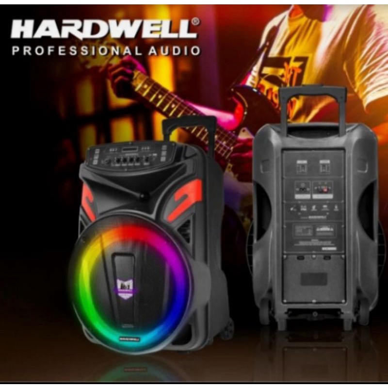 Jual Speaker Aktif Portable 15 Inch Hardwell Party 15 Uhf Original