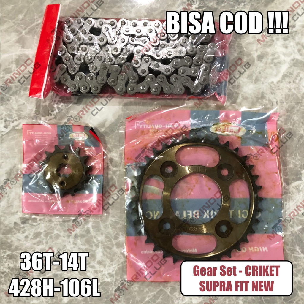 Jual Gear Set Supra Fit New Criket T T H L Gear