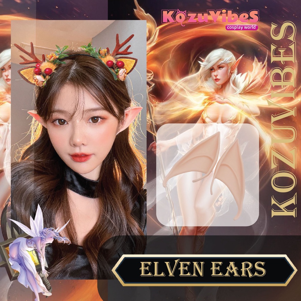 Jual Kozuvibes Elven Ears Kuping Peri Kuping elf Telinga Malaikat Elf ...