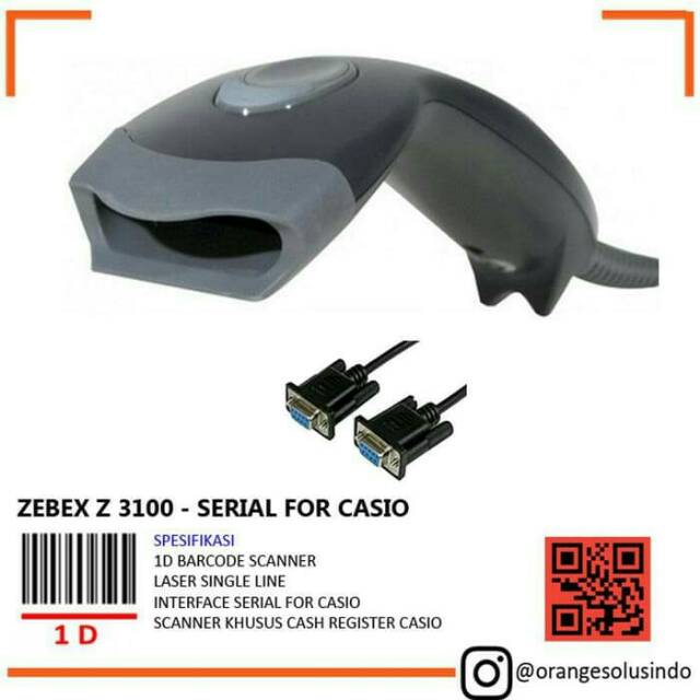 Jual Barcode Scanner Barcode Zebex For Mesin Kasir Cash Register Original Shopee Indonesia