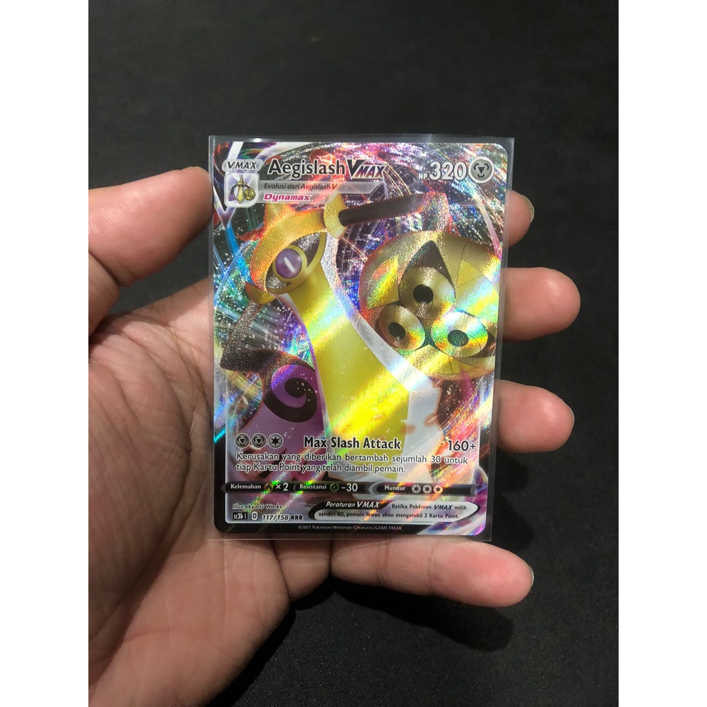 Jual Kartu Pokemon TCG Aegislash VMax RRR Sc3b Pedang & Perisai ...