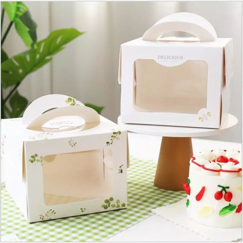 Jual (KK31) Kotak Kue/Box Cake Tart/Bolu 2 Motif | Shopee Indonesia