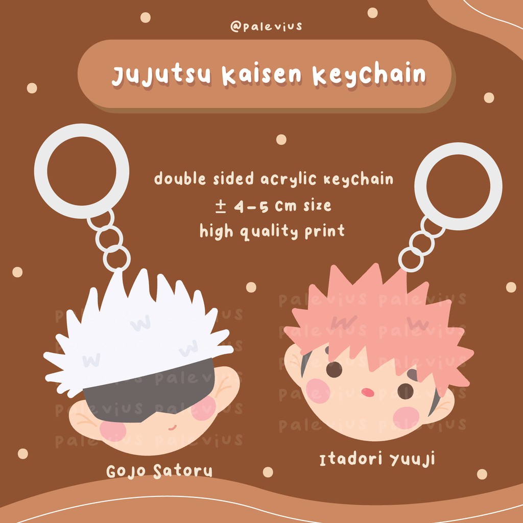 Jual Jujutsu Kaisen Cute Keychain Acrylic - Gojo & Yuuji | Shopee Indonesia