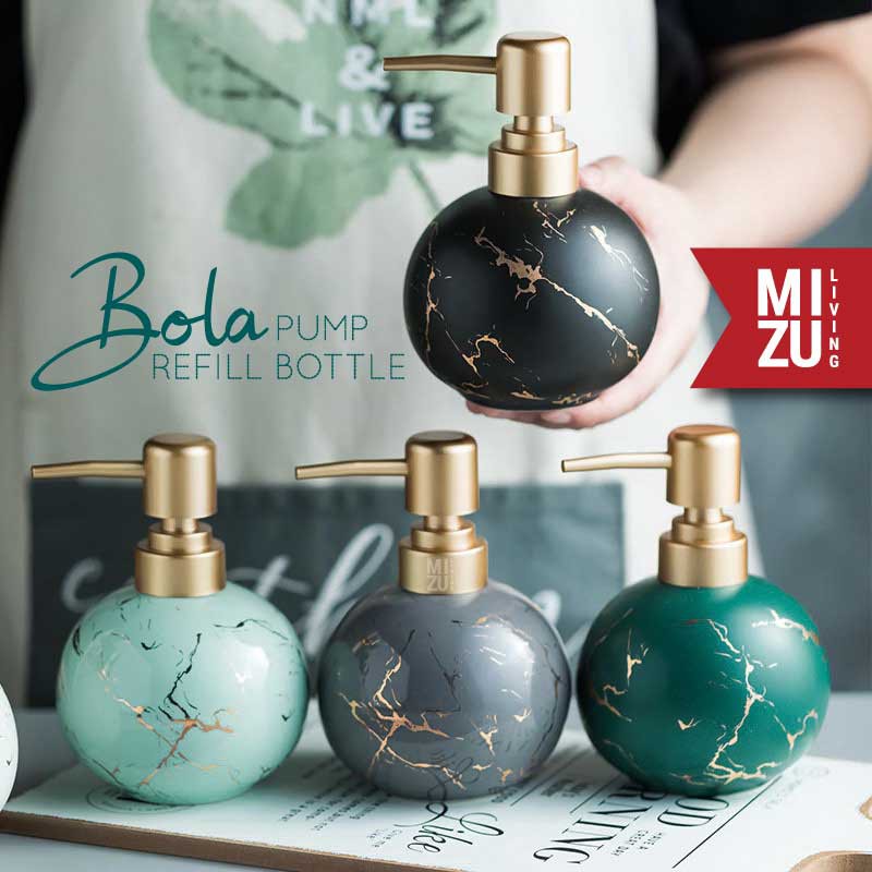 Jual BOLA Refill Pump Bottle Matte Glossy Ceramic Soap Dispenser Botol ...
