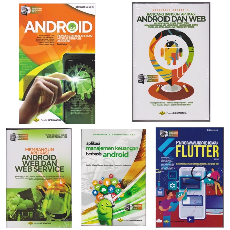 Jual Buku Paket Hemat Android Pemrograman Andorid Web Flutter Web ...