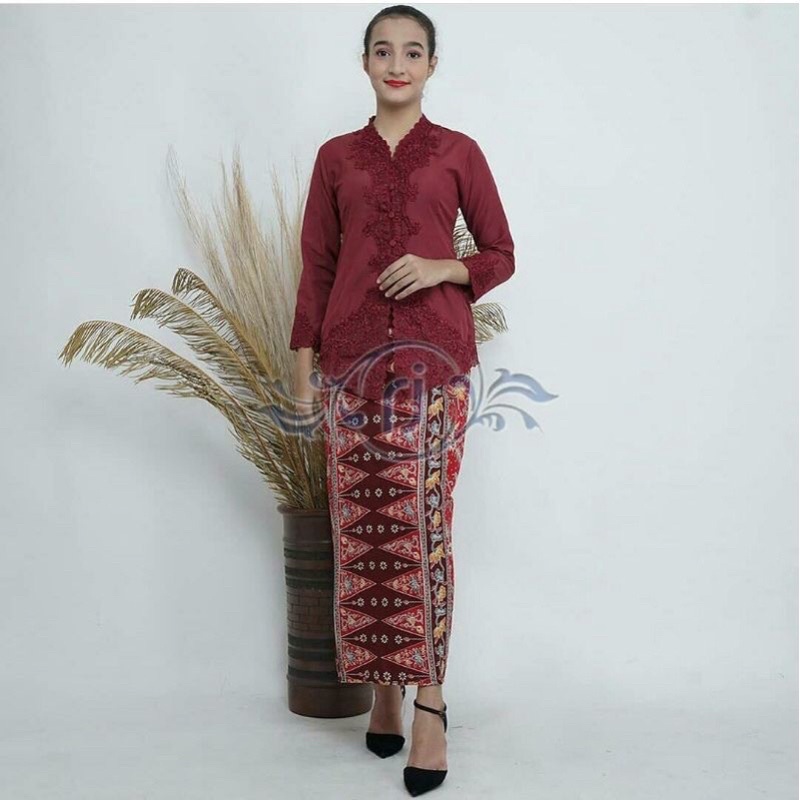 Jual Set Kebaya Encim Polos Motif Kebaya Encim Modern Kebaya Betawi