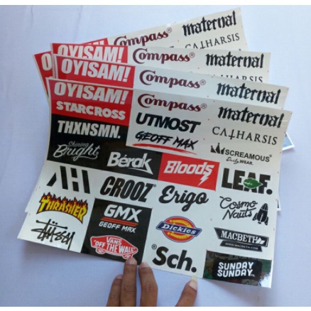 Jual Stiker Distro Vynil / Sticker Clothing / Jackcloth / Hypebeast ...