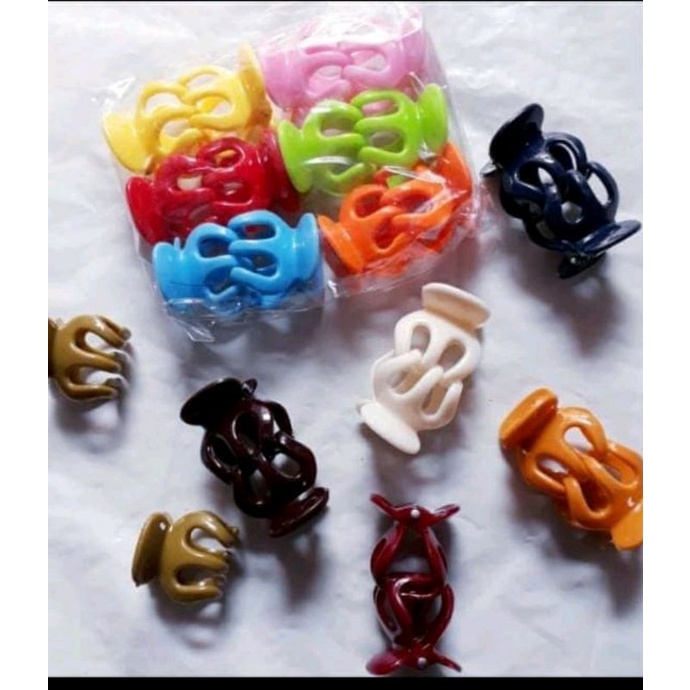 Jual Jedai Ikat Rambut Jepitan Cakar 3 Mini Kecil | Shopee Indonesia