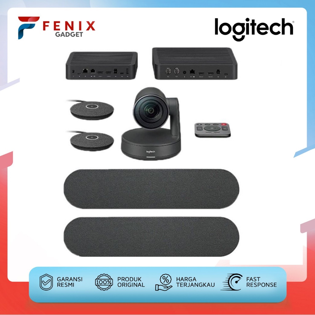 Jual Logitech Rally Plus System Ultra-HD Video Conference - Garansi ...