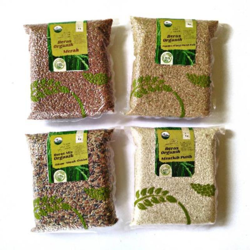 Jual Lingkar Organik Beras Organik Beras Merah Putih Panda Wangi Hitam