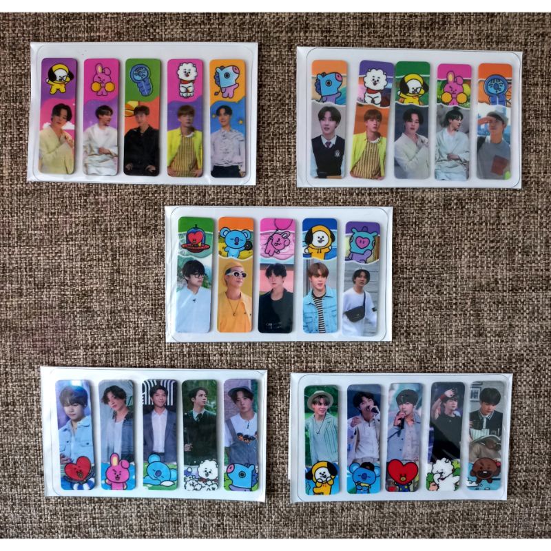 Jual ( 100 LEMBAR ) STICKY NOTES HOLOGRAM BTS MEMBER + BT21 | Shopee ...