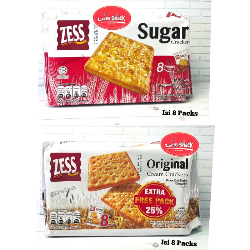 Jual Zess Original Cream & Sugar Cream Crackers 184gr | Shopee Indonesia