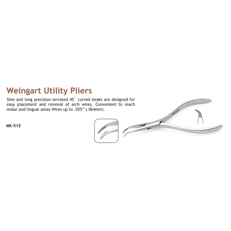 Jual MK-515, MK-515M, MK-515L Weingart Utility (Pliers, Micro, 60 ...