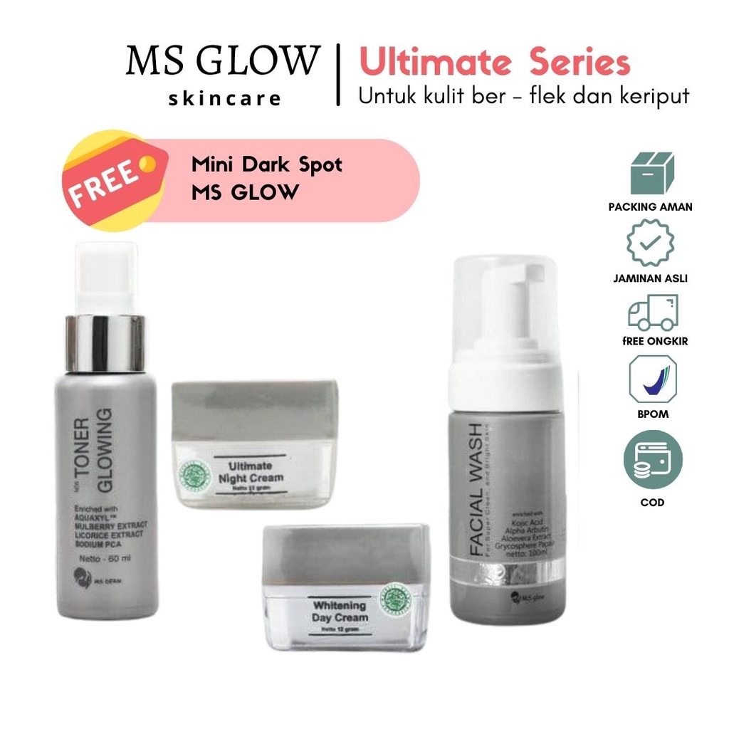 Jual Paket Ultimate Ms Glow Paket Flek Ms Glow Ultimate Series Shopee Indonesia