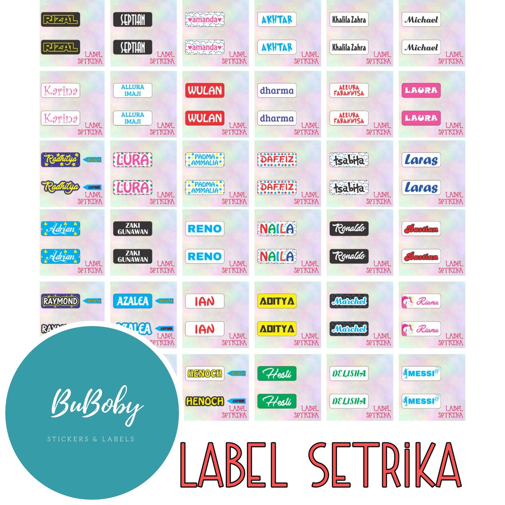 Jual Label Setrika/Sablon Setrika 3 | Shopee Indonesia