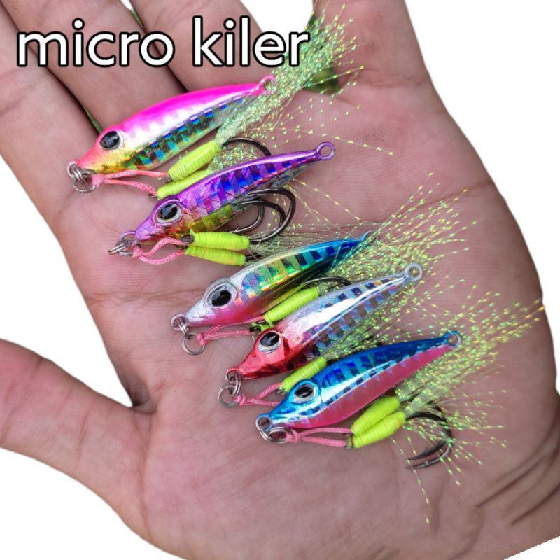 Jual umpan micro jig 7g 10g 15g metal jig kiler umpna jig umpan casting ...