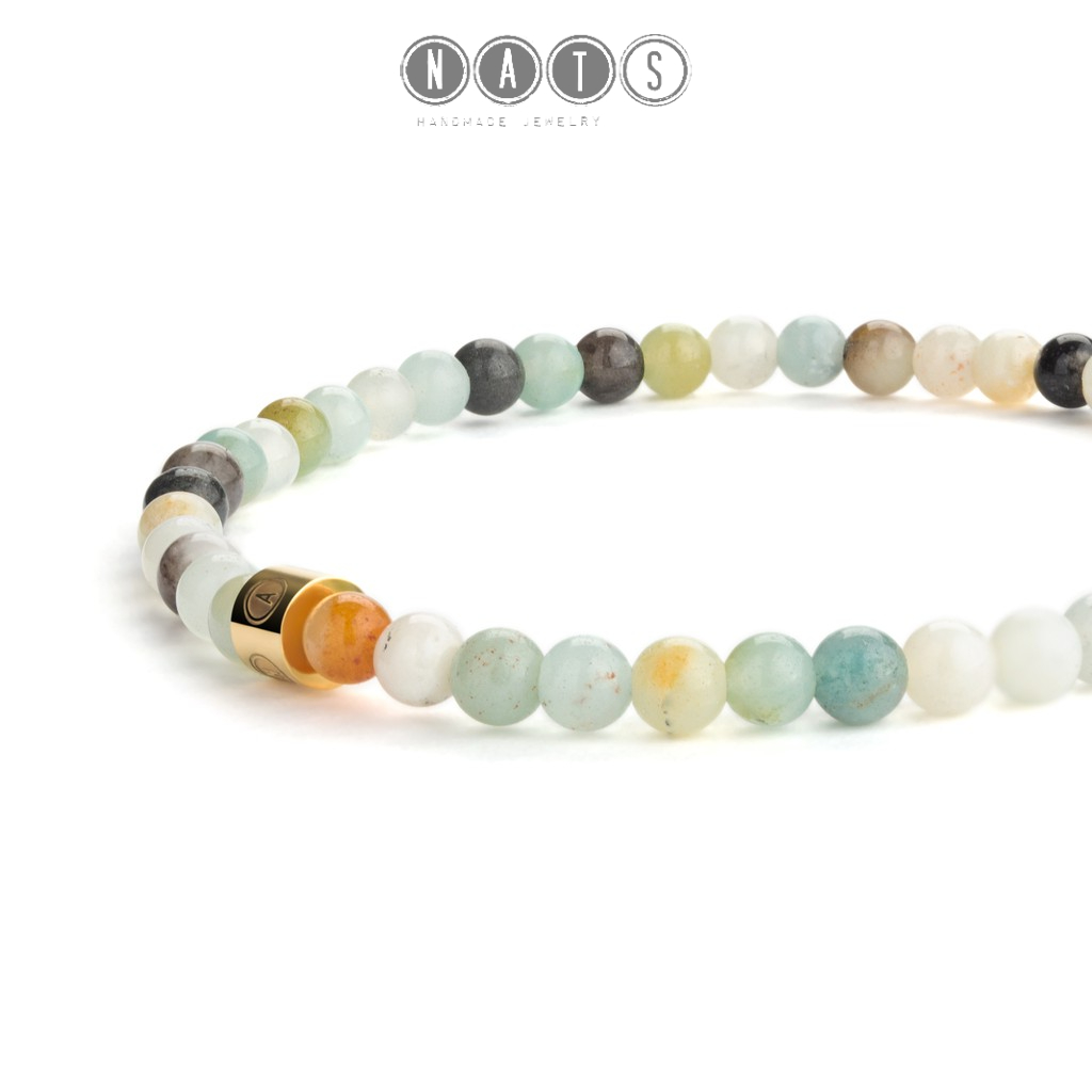 Jual Nats Living - Gelang Batu Alam : Batu Amazonite 4mm, Mengalir ...