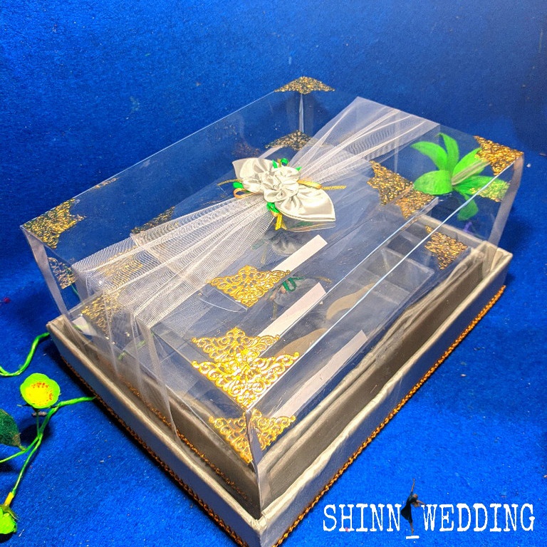 Jual Kotak Seserahan Pernikahan 1 Set Lengkap Isi 4 Box Kotak Hantaran Parcel Mika Unik Kekinian 6380
