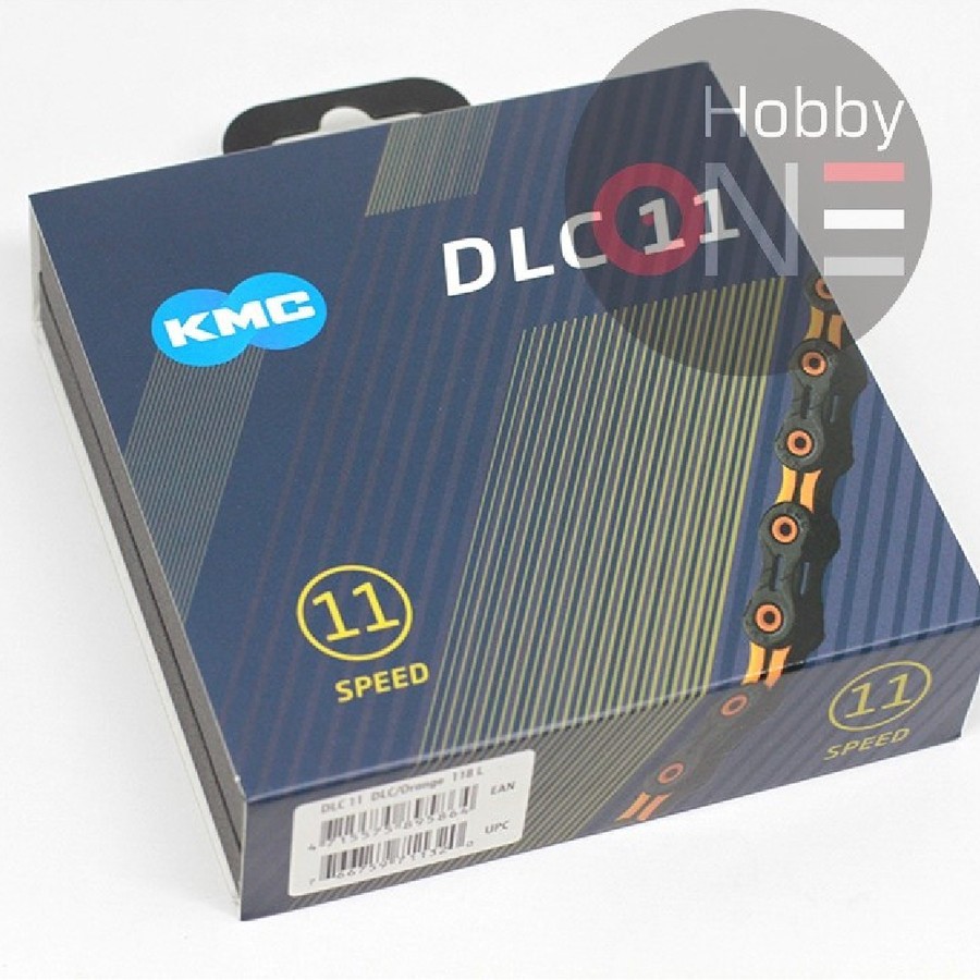Jual KMC DLC 11 ORANGE 118L Chain - Rantai 11 Speed RB MTB Gravel ...
