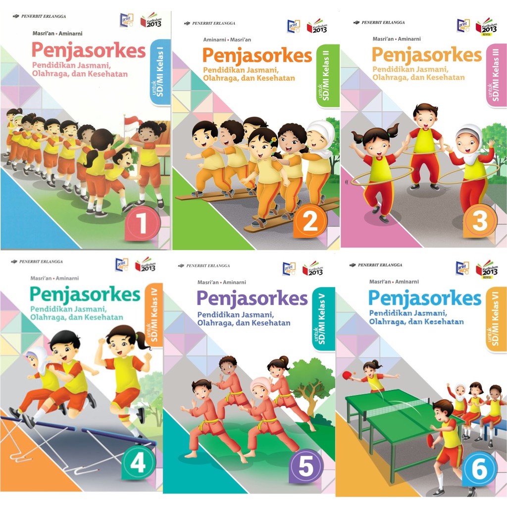 Jual Buku PJOK Kelas 1 - 6 SD/MI | Penerbit Erlangga | Shopee Indonesia