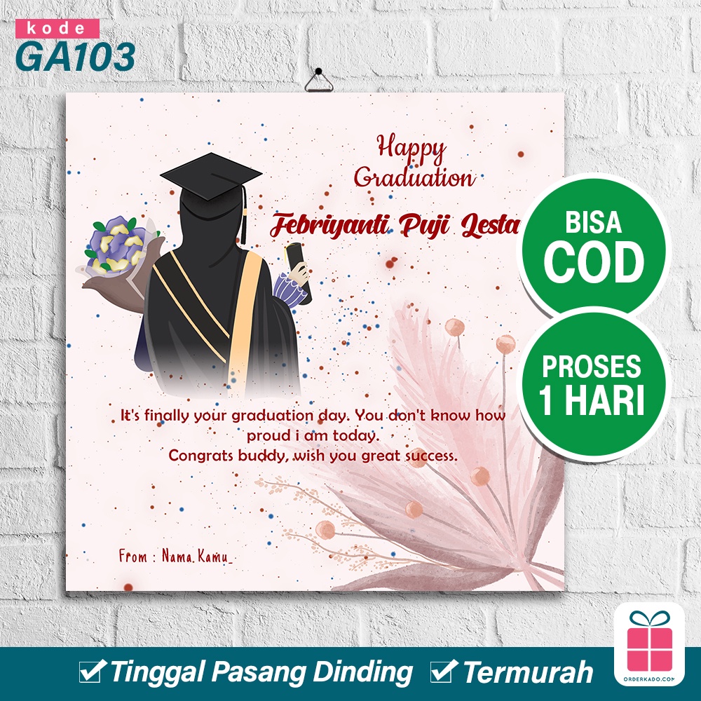 Jual Hadiah / Kado Wisuda Cewek & Cowok Graduation Gift Murah Motif ...