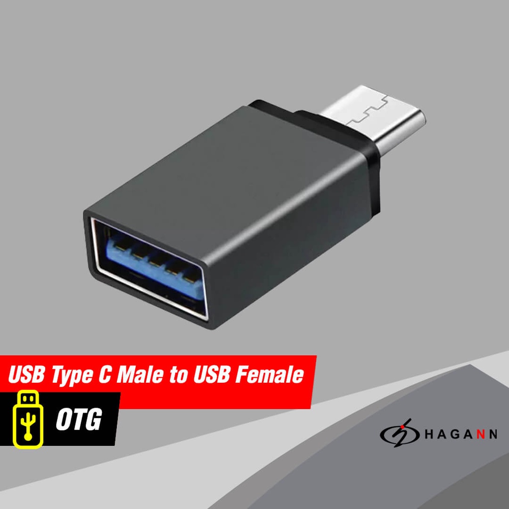 Jual Type C Male To USB 3.0 Female OTG Adapter Converter Mini Connector ...