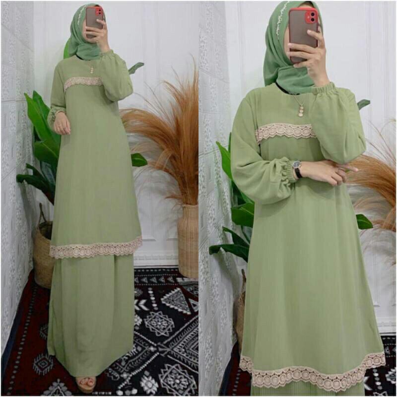 Jual BAJU GAMIS DINDA DRESS | Shopee Indonesia