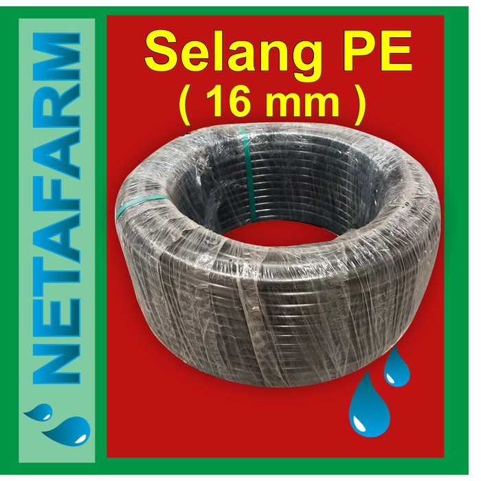 Jual Selang PE 16 Mm Hitam - Fertigasi / Irigasi / Hidroponik ( 1 Meter ...