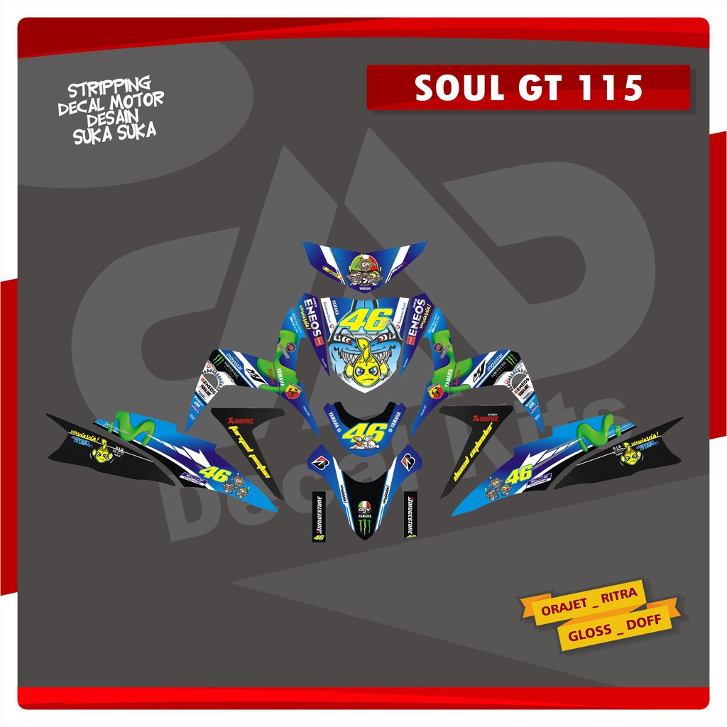Jual stiker soul gt decal soul gt stiker mio soul gt decal mio soul gt