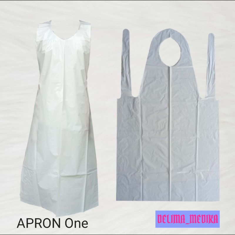 Jual Apron Plastik Onemed Alat Pelidung Celemek APD Plastik Aprone