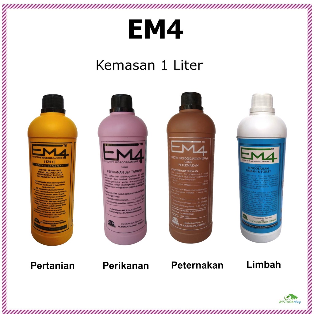 Jual EM4 Pertanian - Peternakan - Perikanan - Limbah Toilet Kemasan 1 ...