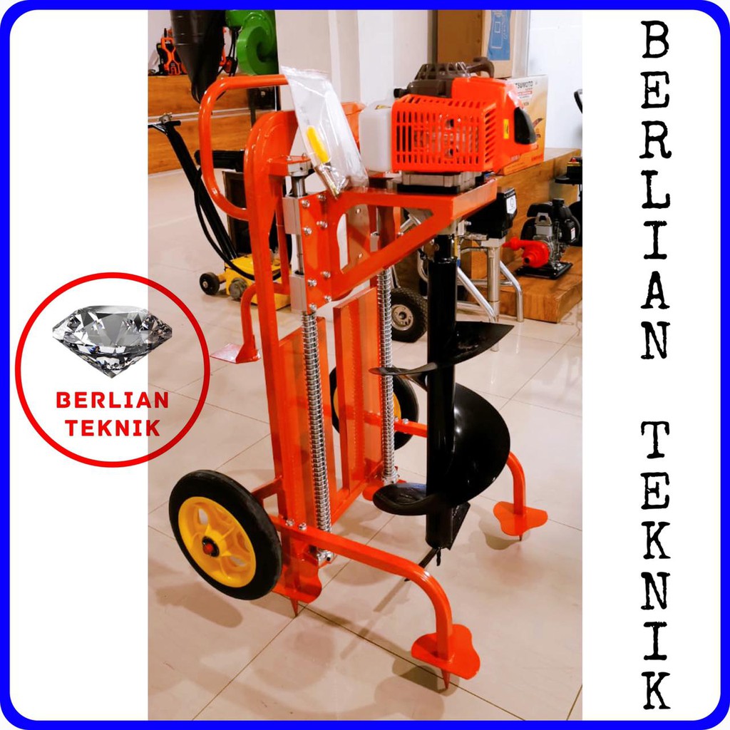 Jual Mesin Bor Tanah Earth Auger Matsumoto MED 680 + Frame + Drill ...