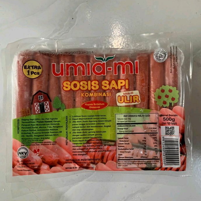 Jual Sosis Sapi Umiami Isi Pcs Gr Frozen Food Shopee Indonesia